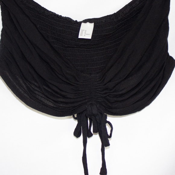 SHEIN | Swim Cover & Off Shoulder Crop Top | Black | M - Picture 8 of 11